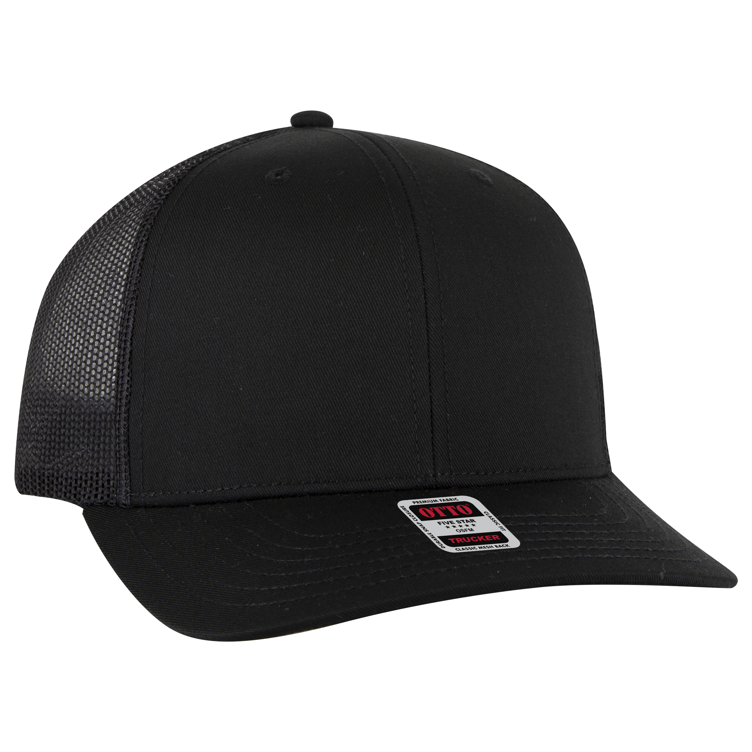 OTTO CAP® 6 Panel Mid Profile Mesh Back Trucker Hat 127