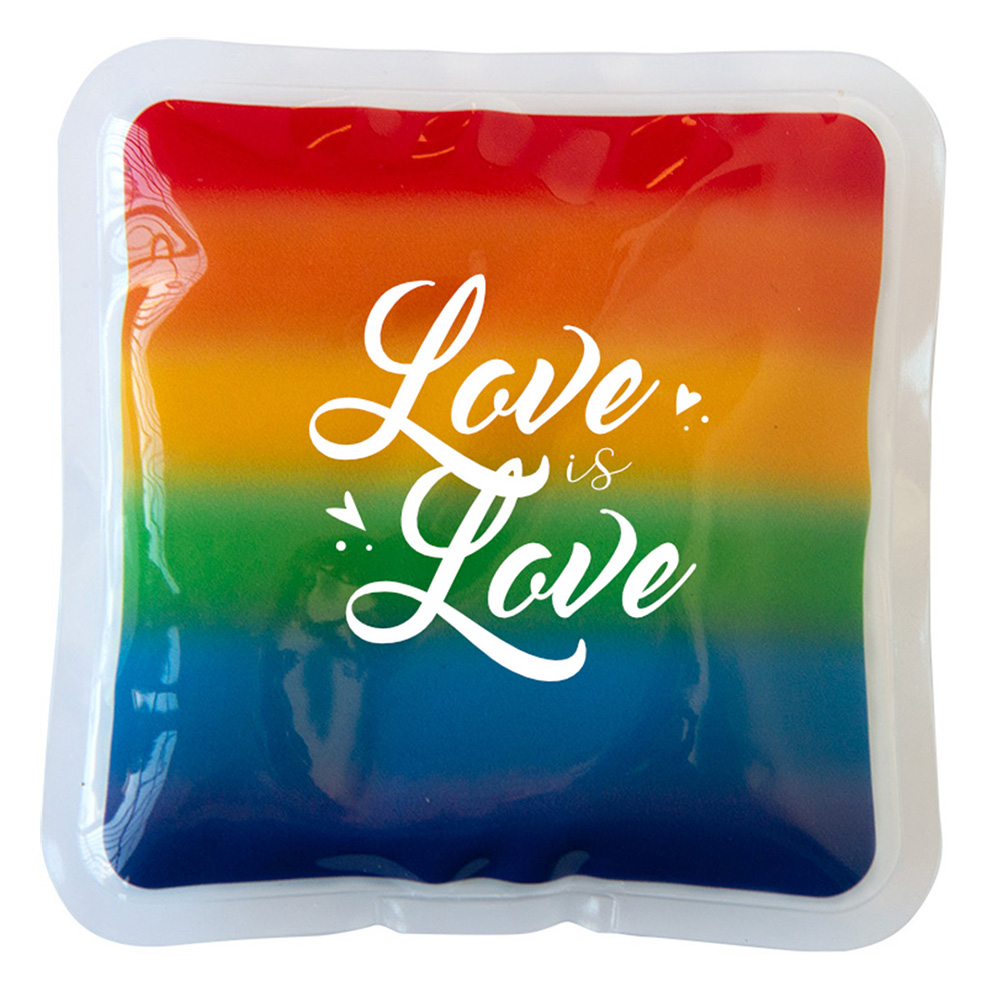 Square Rainbow Gel Beads Hot/Cold Pack