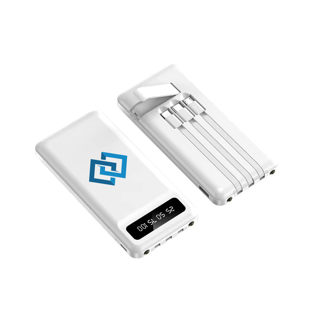 10000mAh Power Bank with Built-In Cables 3