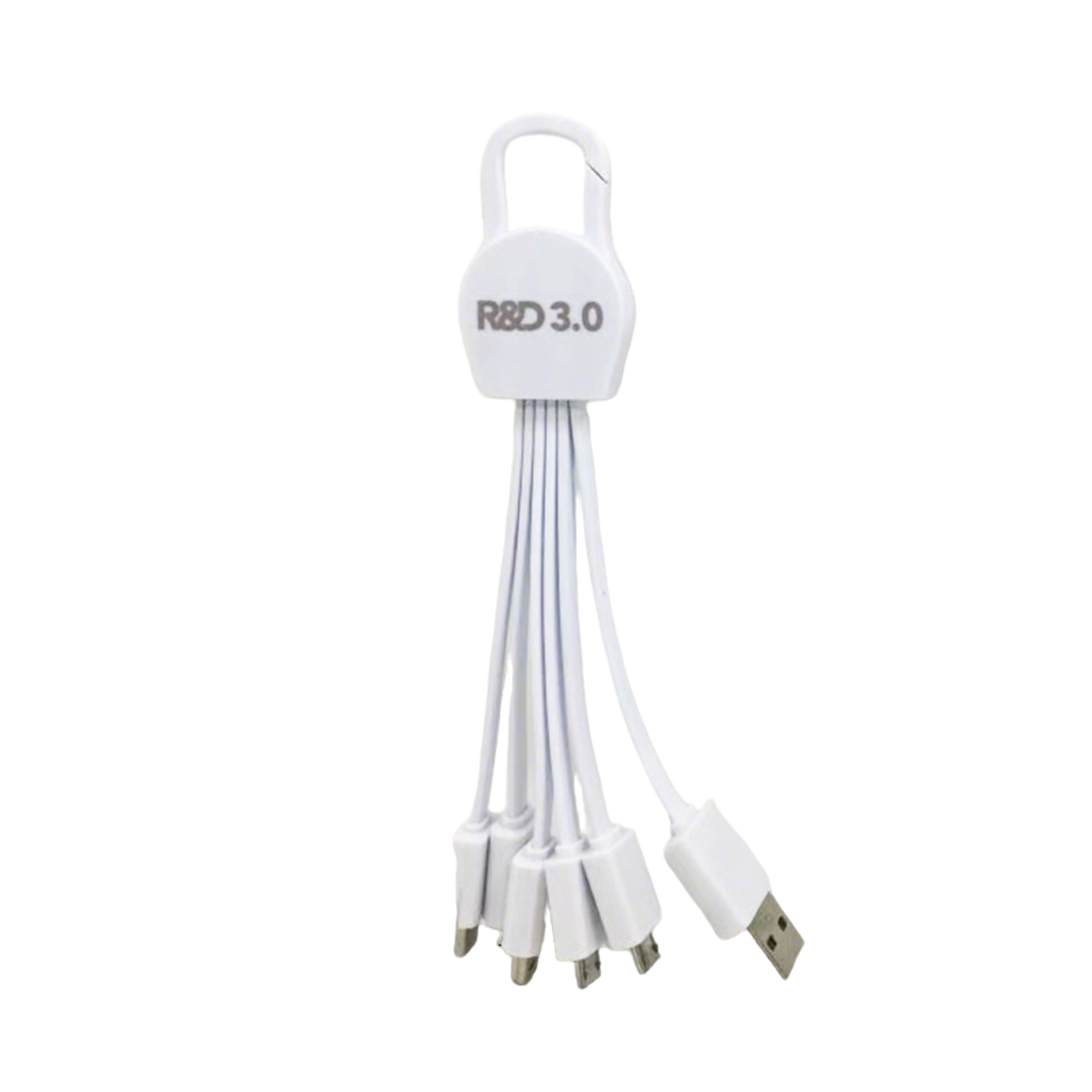 6" 1 USB Charging Cable With Key Buckle 6.75" 1