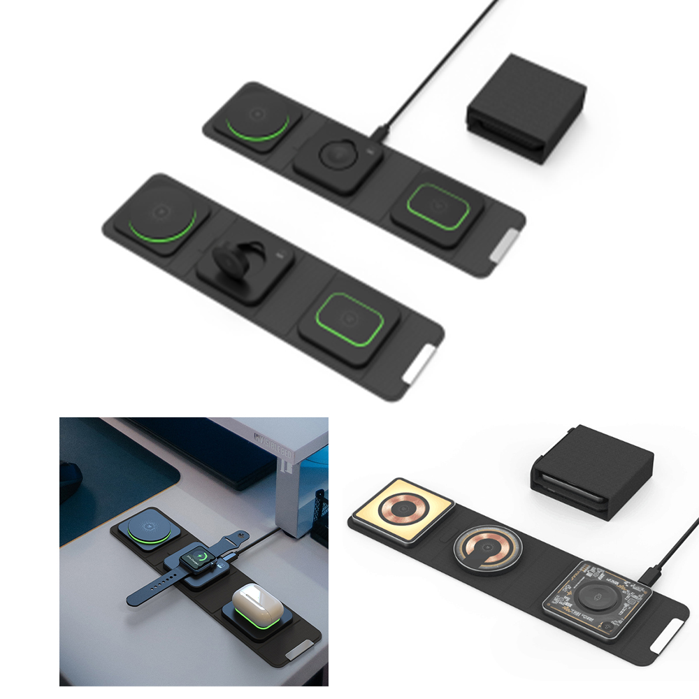 Travel 3 in 1 Charging Station for Multiple Devices Apple Co 2