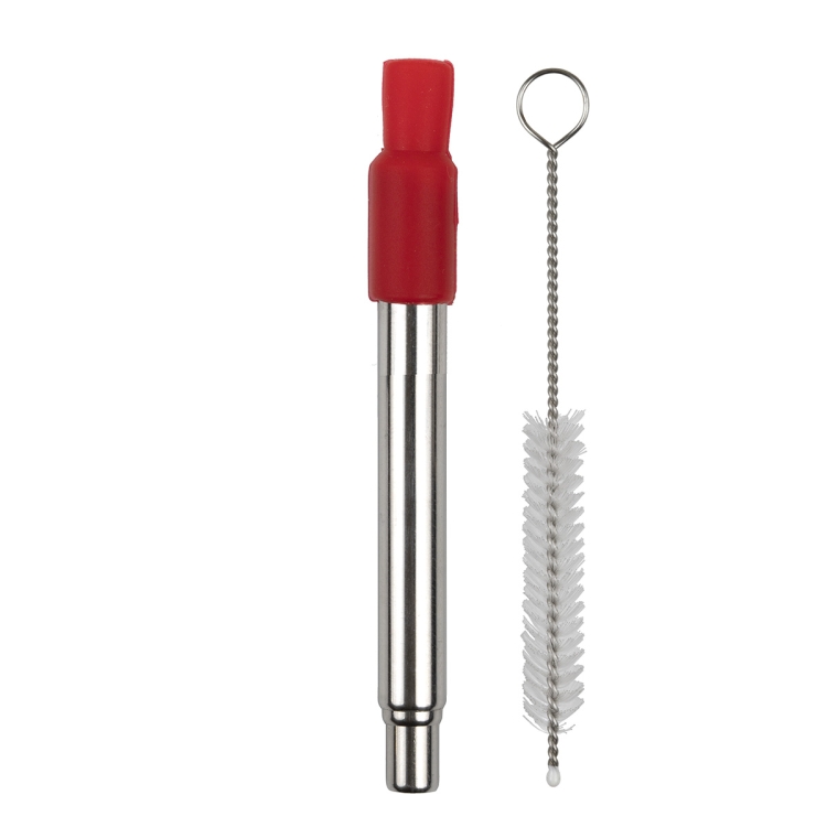 "Eco-Collapsible Straw" 8" Reusable Stainless Steel Straw 7