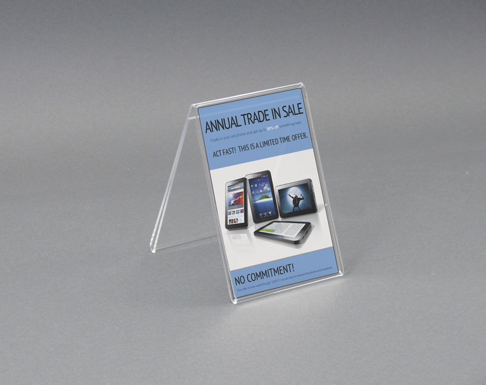 Acrylic Double Sided Frame Holds 4x6 Inserts