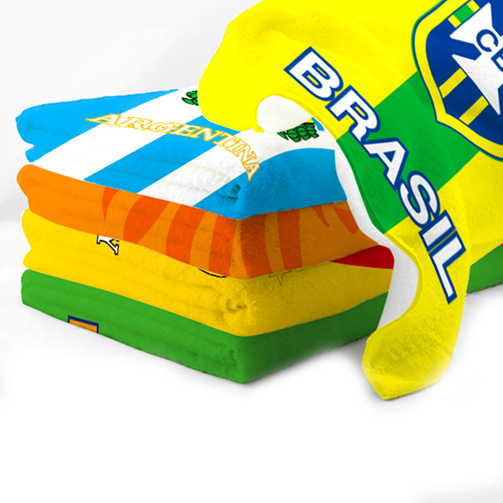35x75CM Qatar World Cup Full Color Football Fan Towel