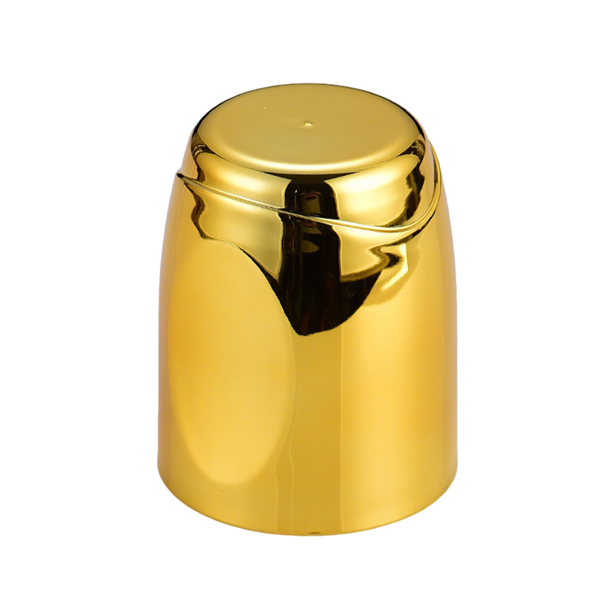 Electroplated PP Dice Cup 3.85" x 3.11" With Five Dice 5