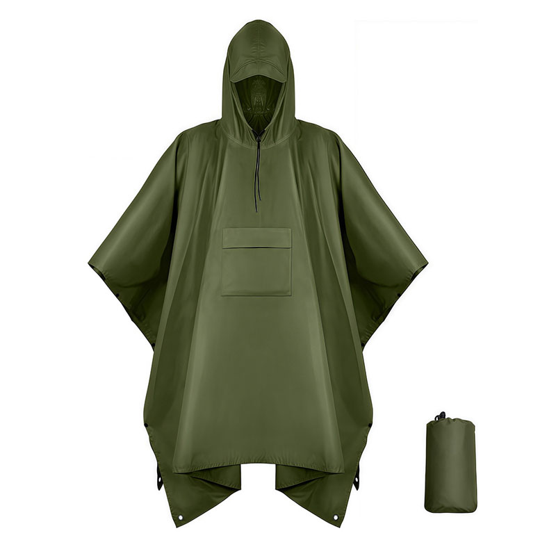 Multi-functional 3-in-1 Sleeved Poncho In Pouch 4