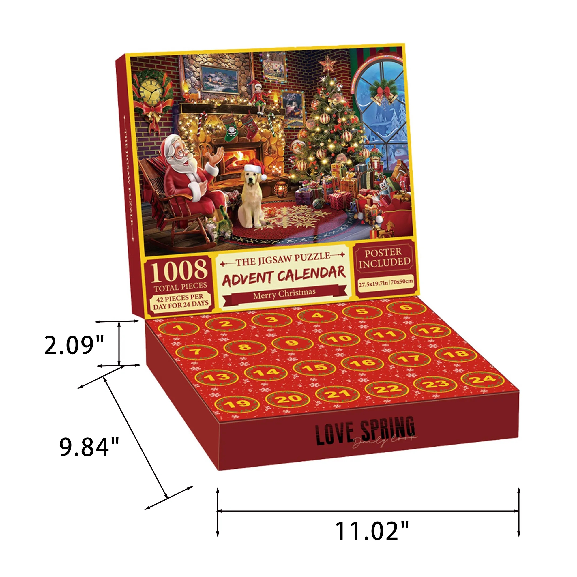 Advent Calendar 2025 Jigsaw Puzzle 1008 Pieces For Christmas 6