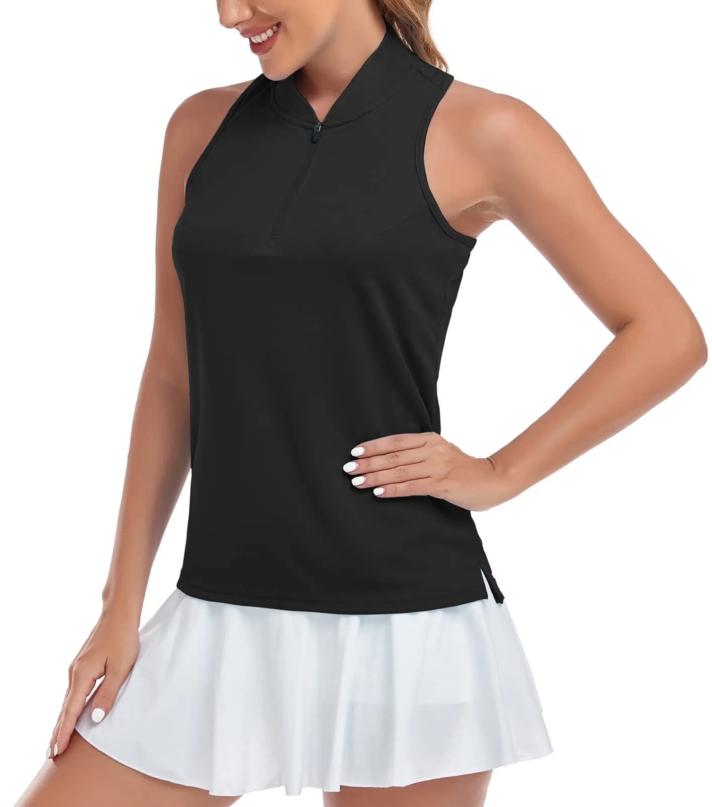 Women's Sleeveless Golf Polo Shirt 8