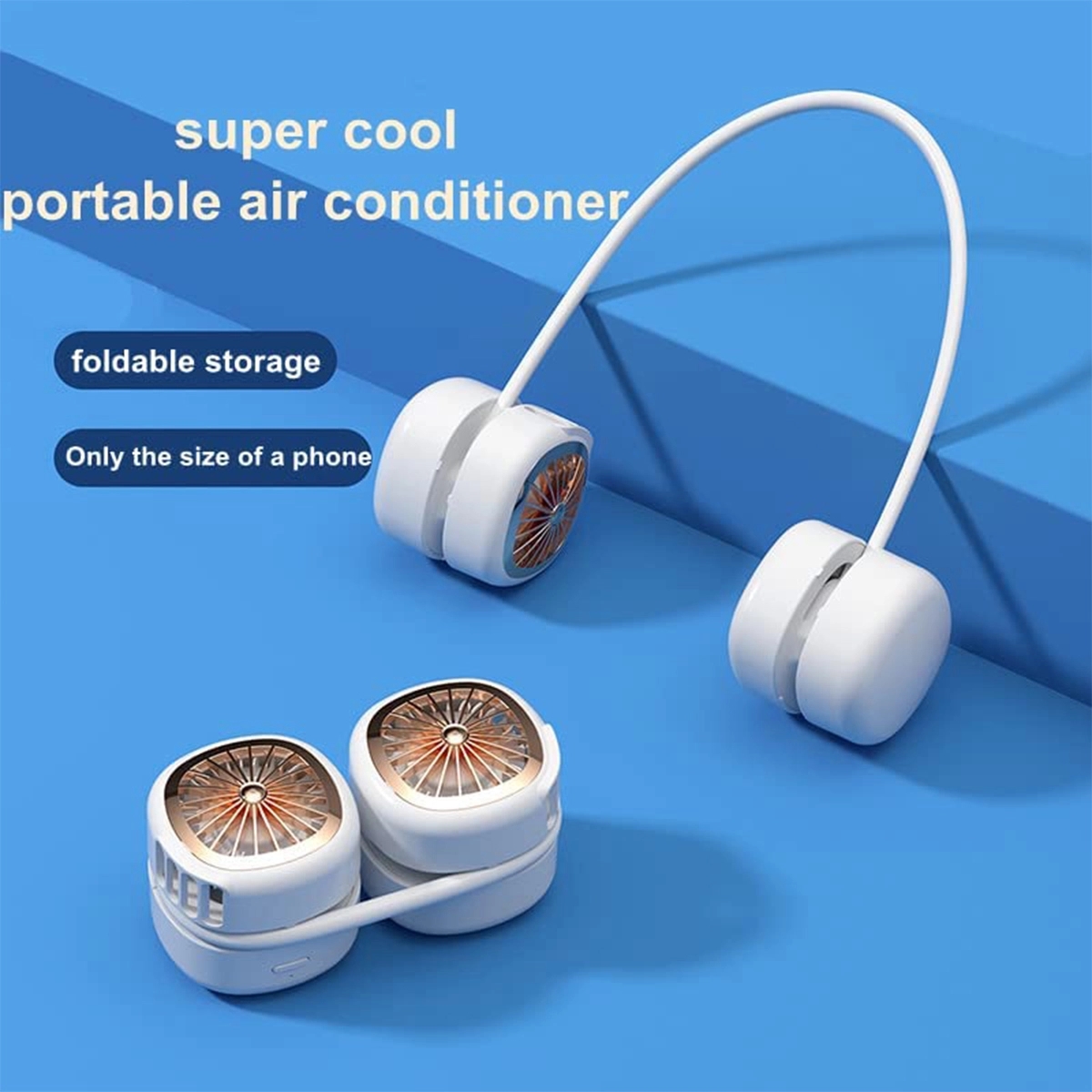 Retractable Foldable Pocket Neck Fan 2