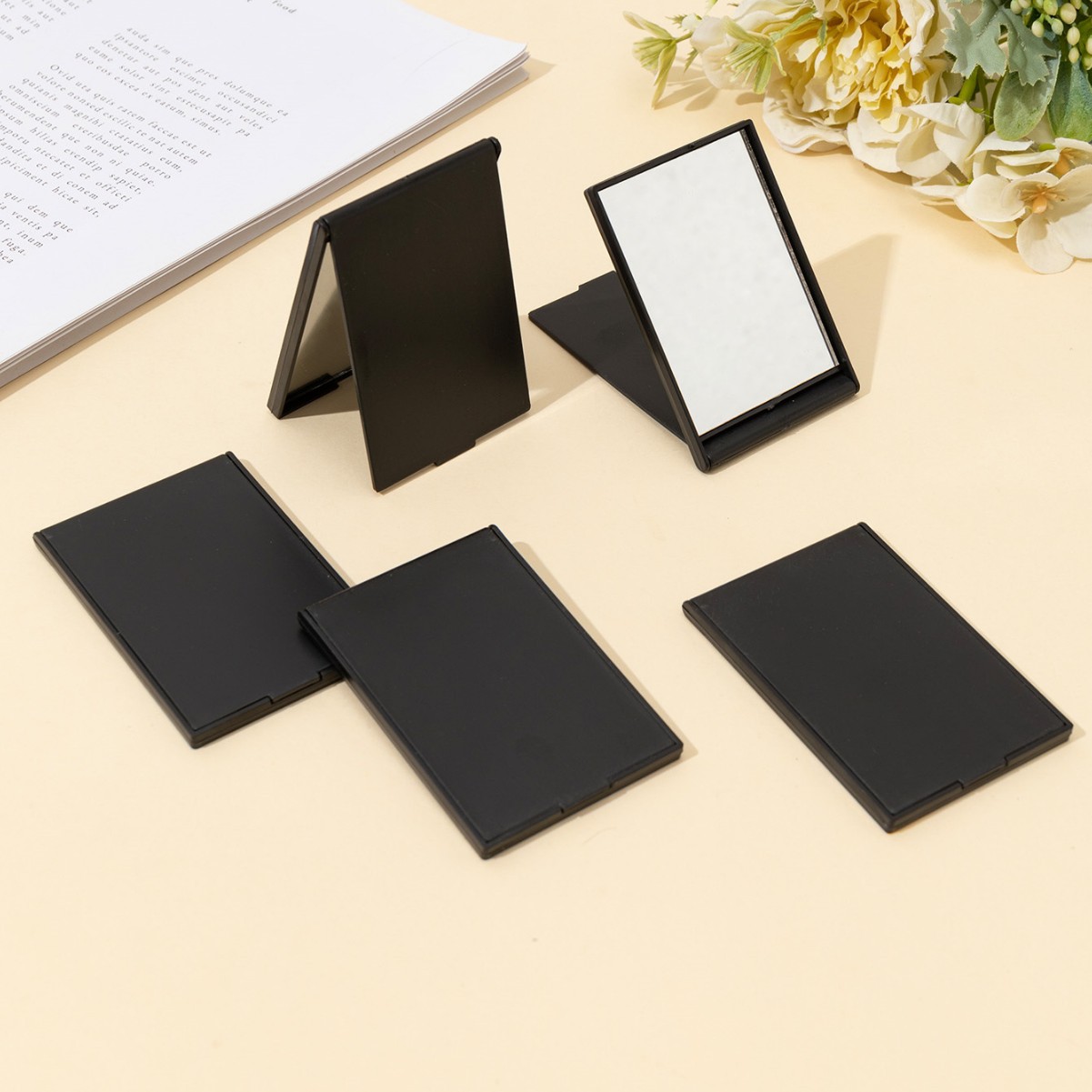 Small Makeup Folding Rectangle Compact Mirror 3