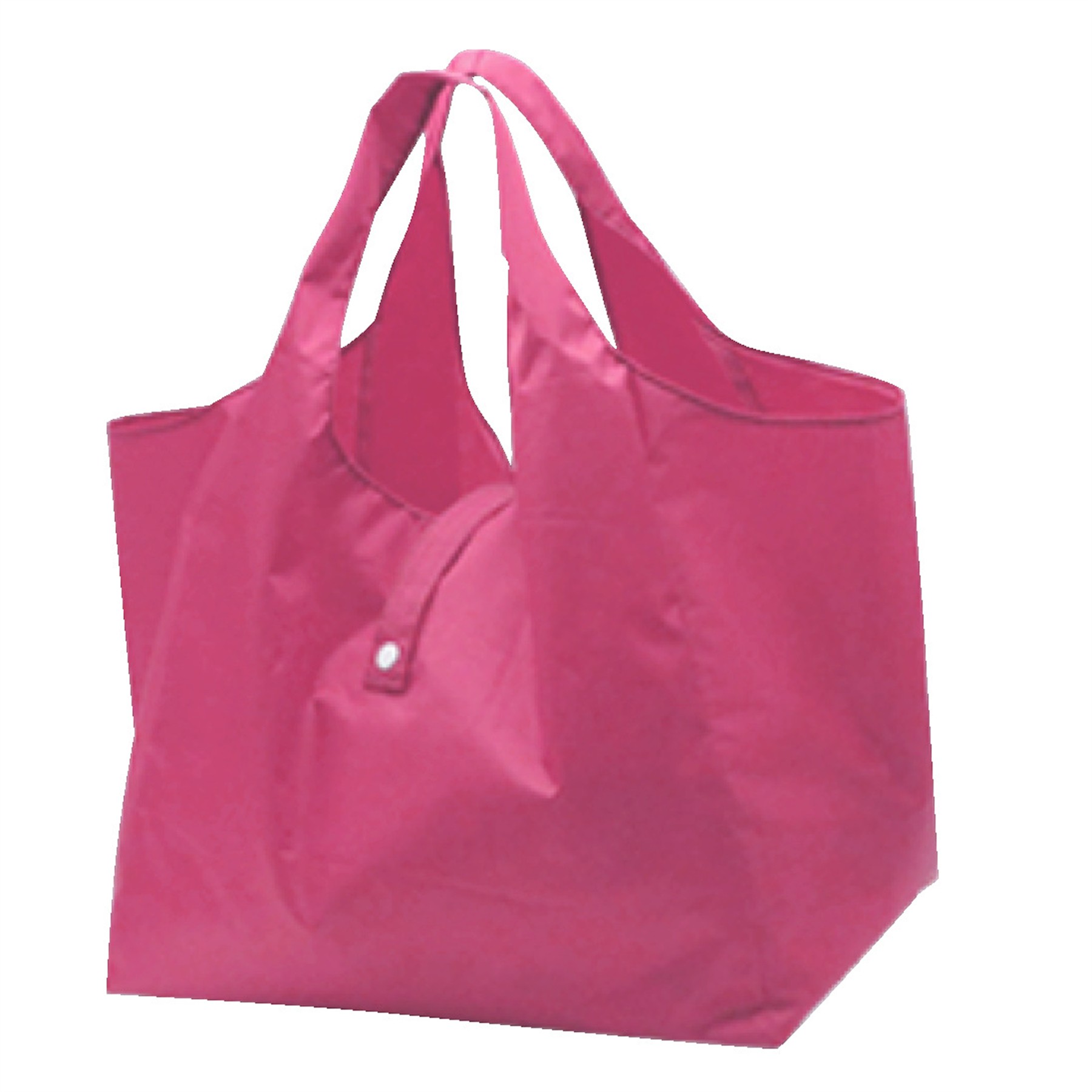 Solid Color Shoulder Square Folding Shopping Bag 2