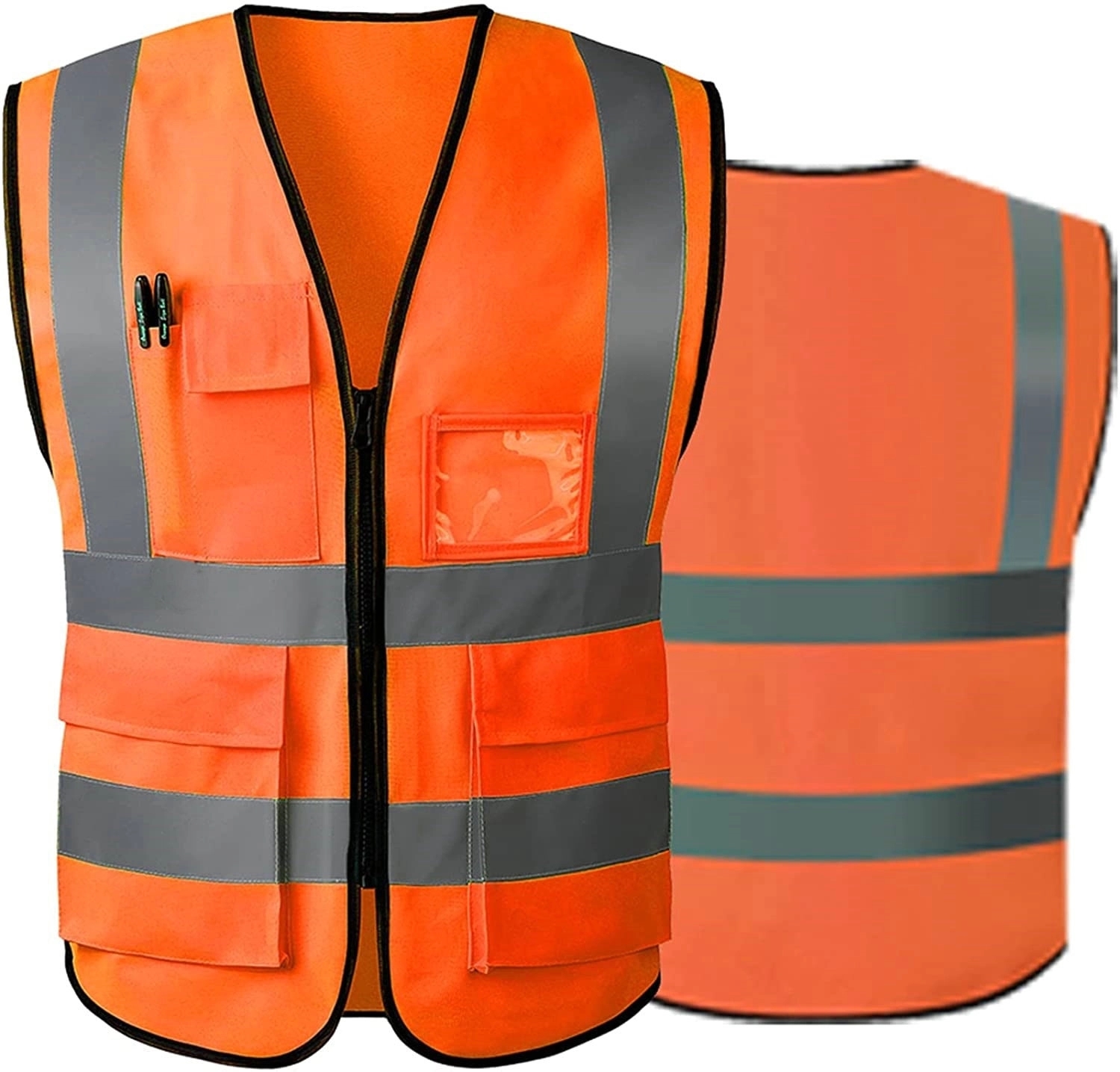High Visibility Reflective Safety Vest With Multi Pockets 3