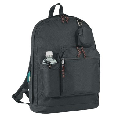Polyester Backpack w/Bottle Holder & Coin Pouch 2