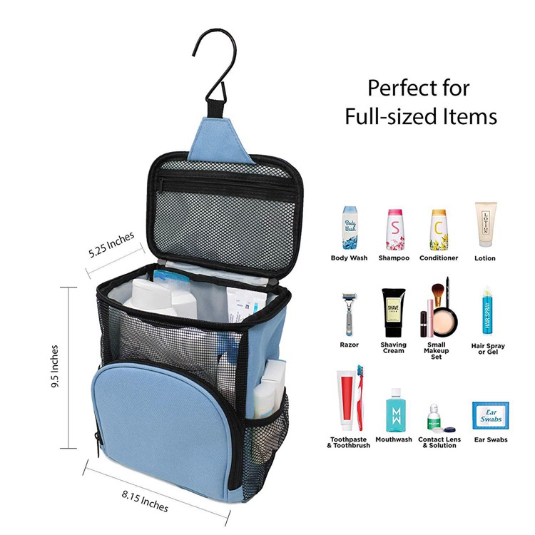Hanging travel portable toilet bag 2