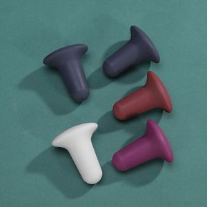 Elegant Oval Panel Nail Shaped Silicone Wine Stopper Cork 2