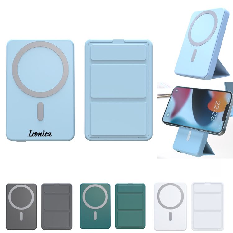 5,000mAh Foldable Magnetic Wireless Charger with Stand 2