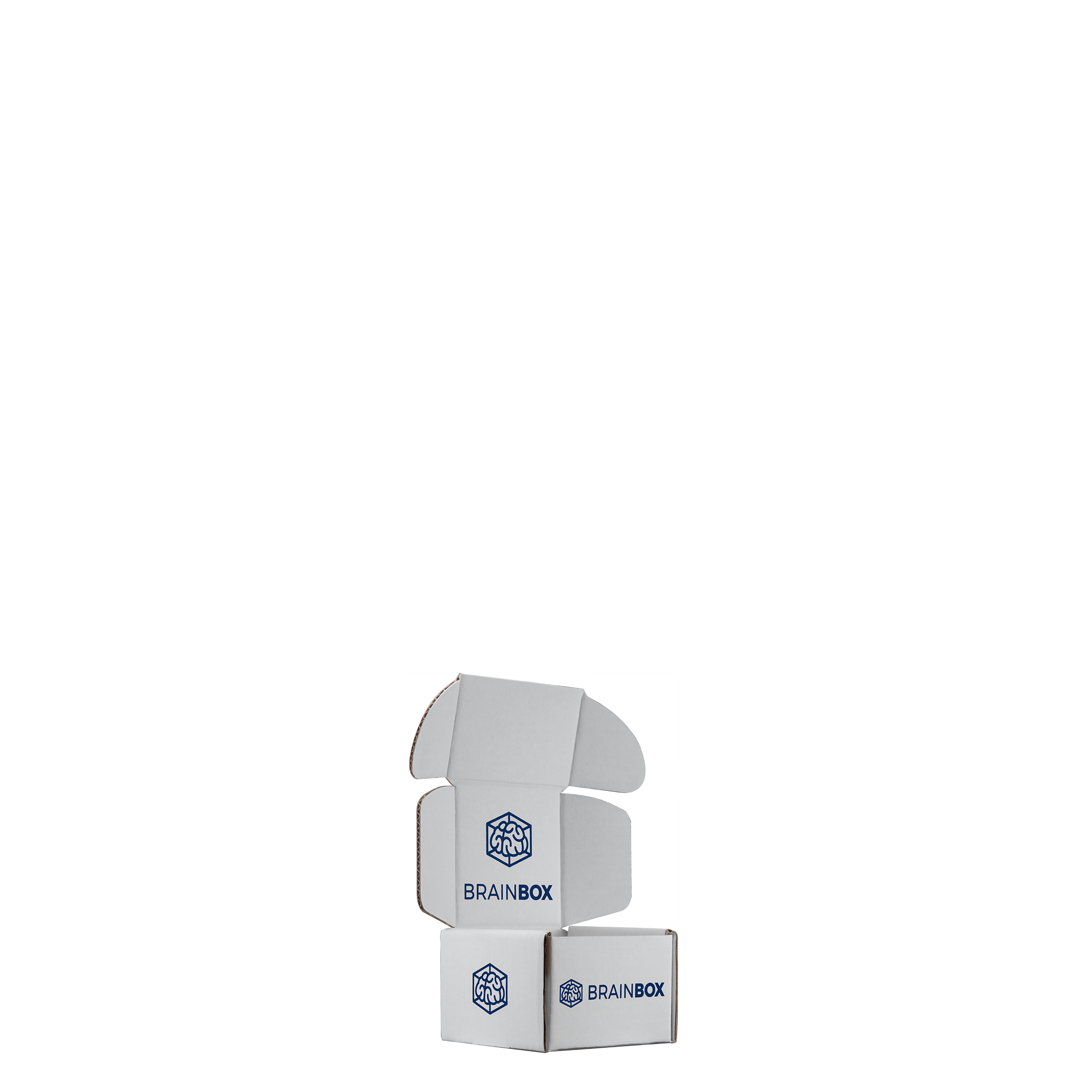 Mailing Box, B-Flute4" x 4" x 3" - White - A - 048 sq in 4
