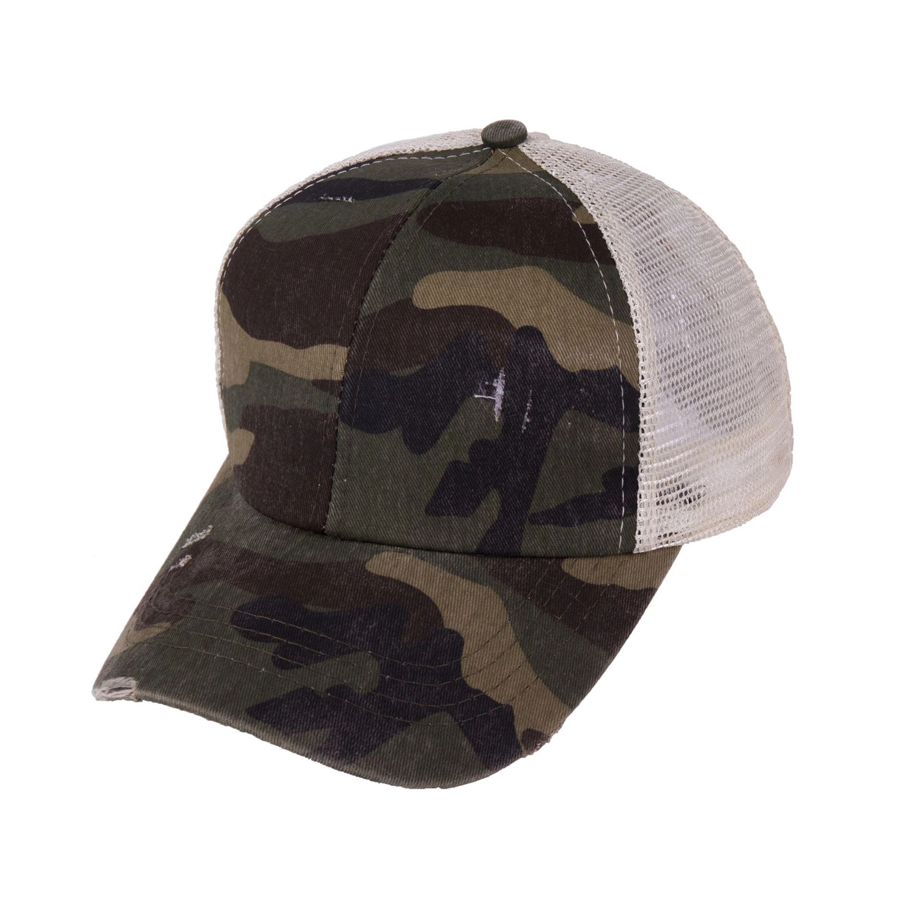 Ponytail Baseball Cap with Mesh 16