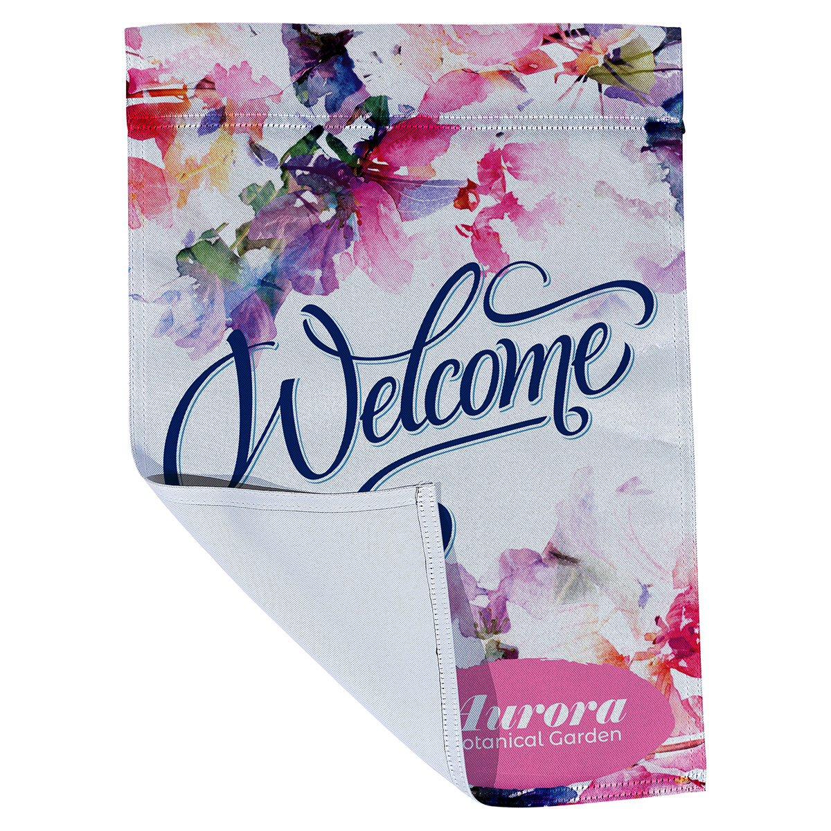 Polyester Poplin Garden Flag 17" x 12" 220GSM-Full Color on one side 5