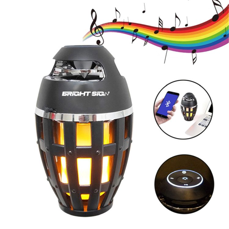 LED Bluetooth Speaker with Flame Effect Light 2