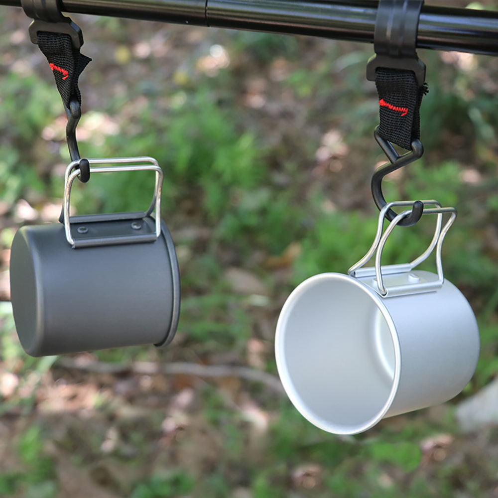300ML Portable Camping Aluminum Foldable Cup 2