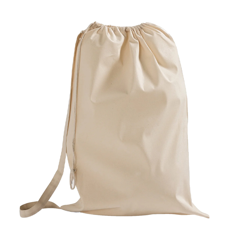 Linden Bay Cotton Cinch Laundry Bag, custom drawstring bag with logo imprint 5