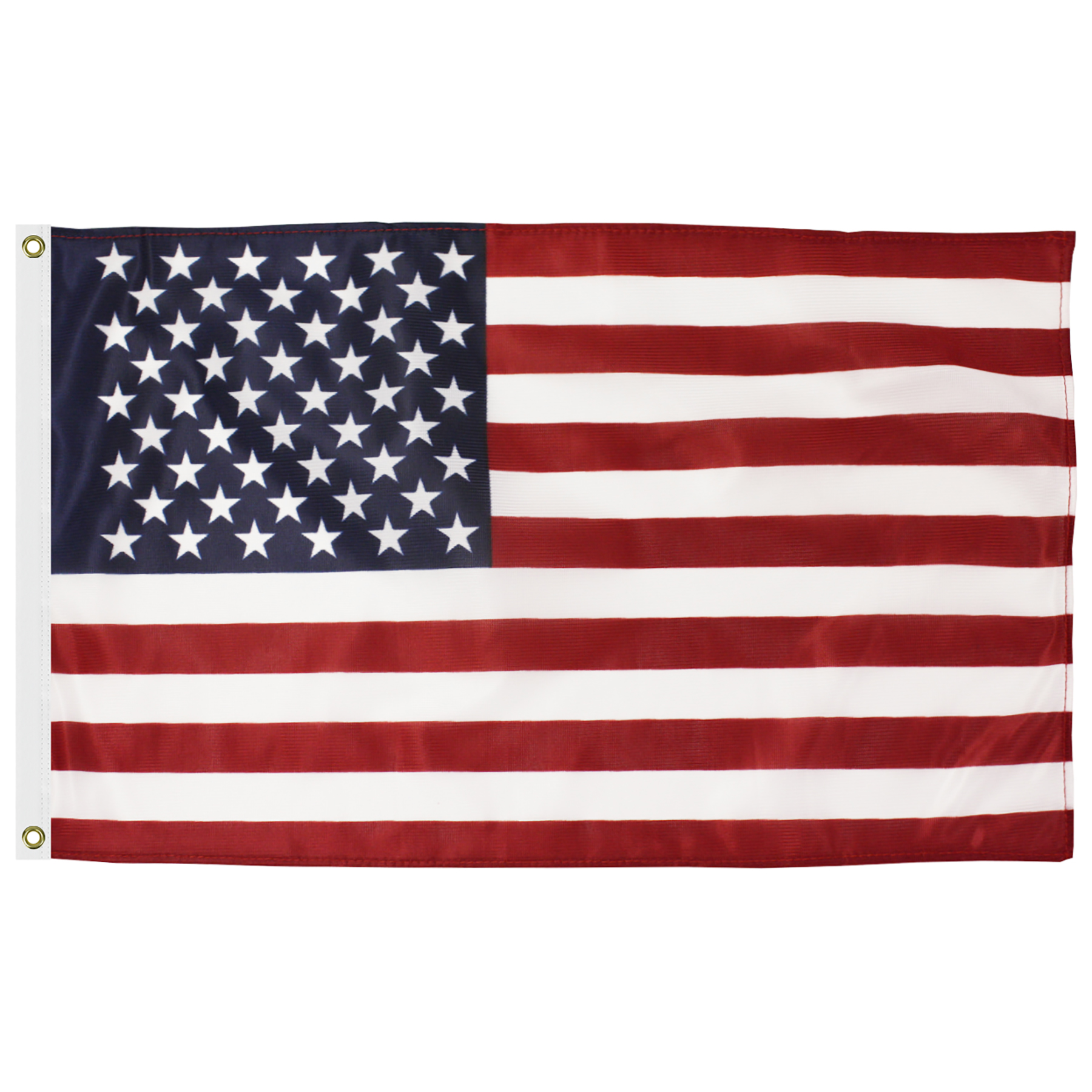 12" x 18" American Flag Knitted Printed Polyester w/Heading & Grommets 2