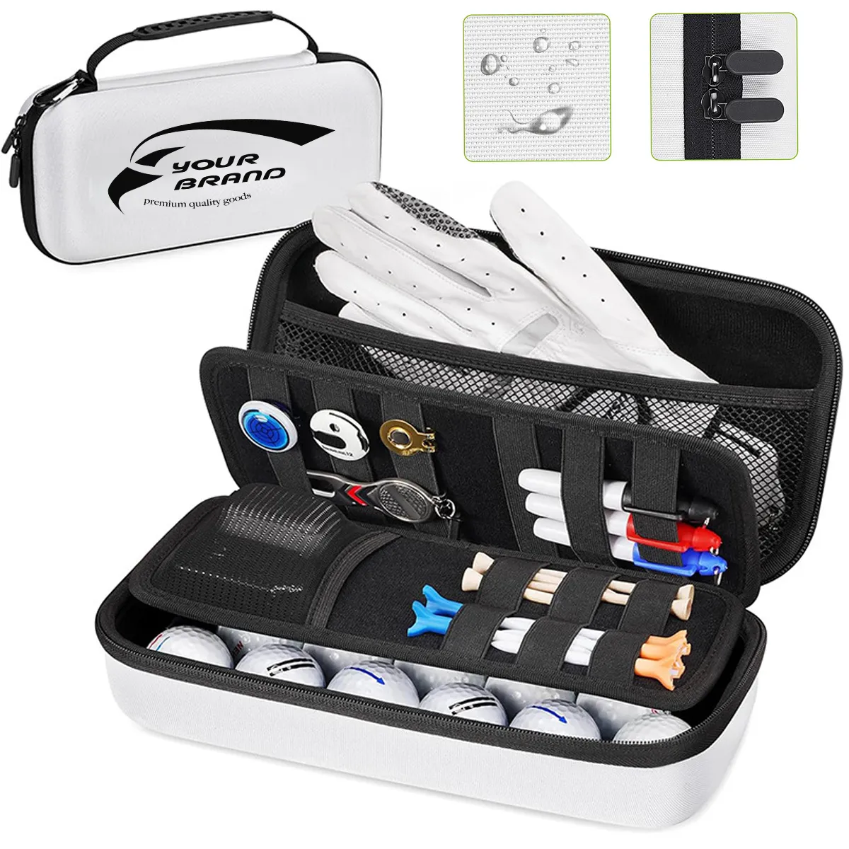 Golf Ball Accessories Bag Case Pouch Organizer Golfer Gift 10