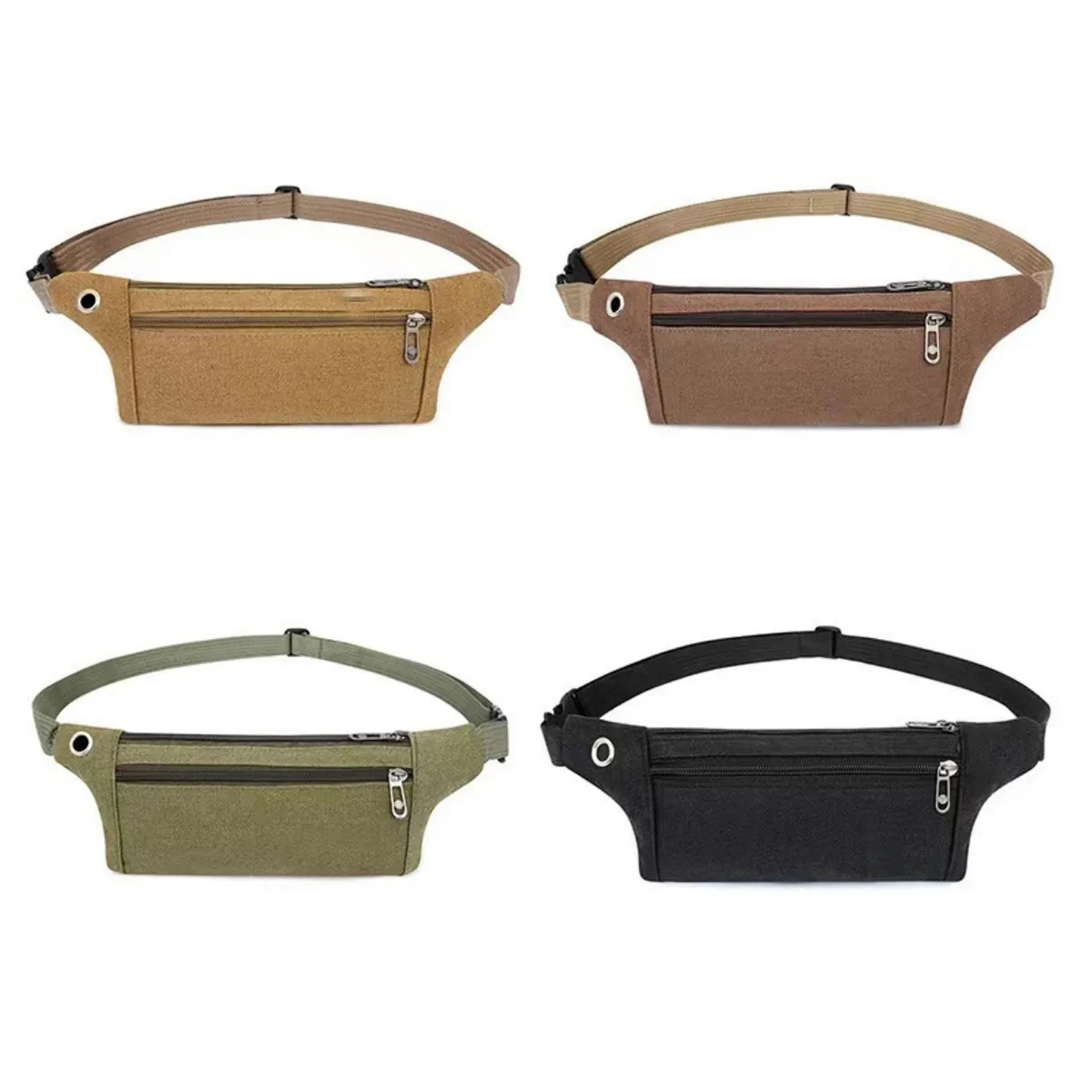 Durable Canvas Sport Fanny Pack Waist Bag 6
