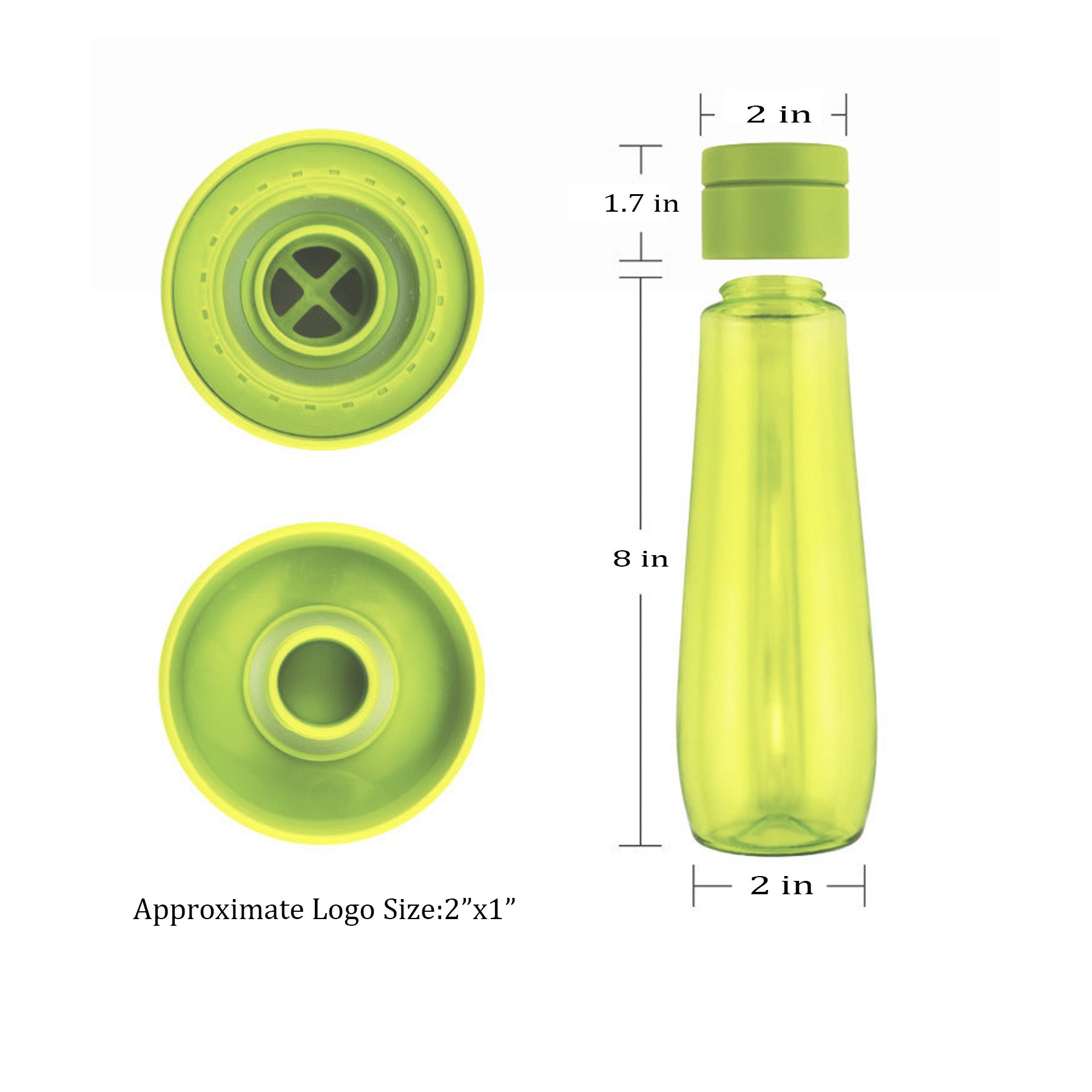 16 OZ Smart Plastic Water Bottle 2