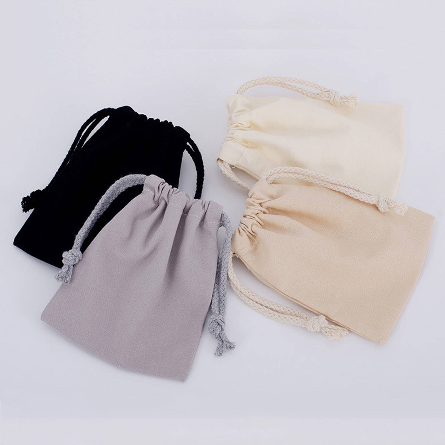 Portable Cotton Drawstring Bag 1