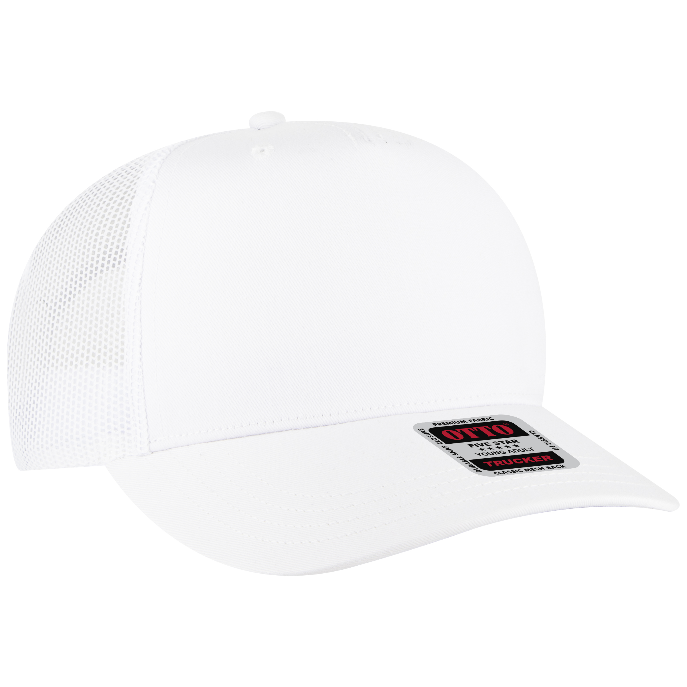 OTTO CAP® 5 Panel Mid Profile Mesh Back Trucker Hat 69