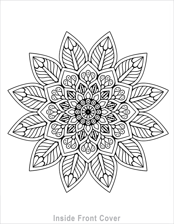 COLORING JOURNAL B00K - 7" x 9" Digest Style 2