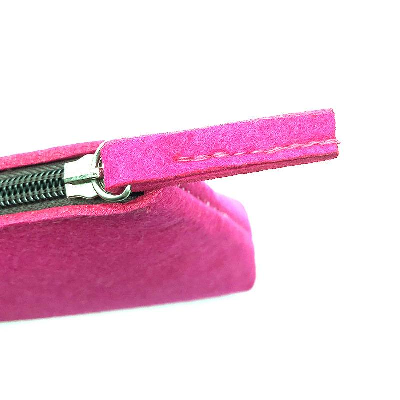 Felt Fiber Makeup Pouch Organizer Pen Gadgets Case 7