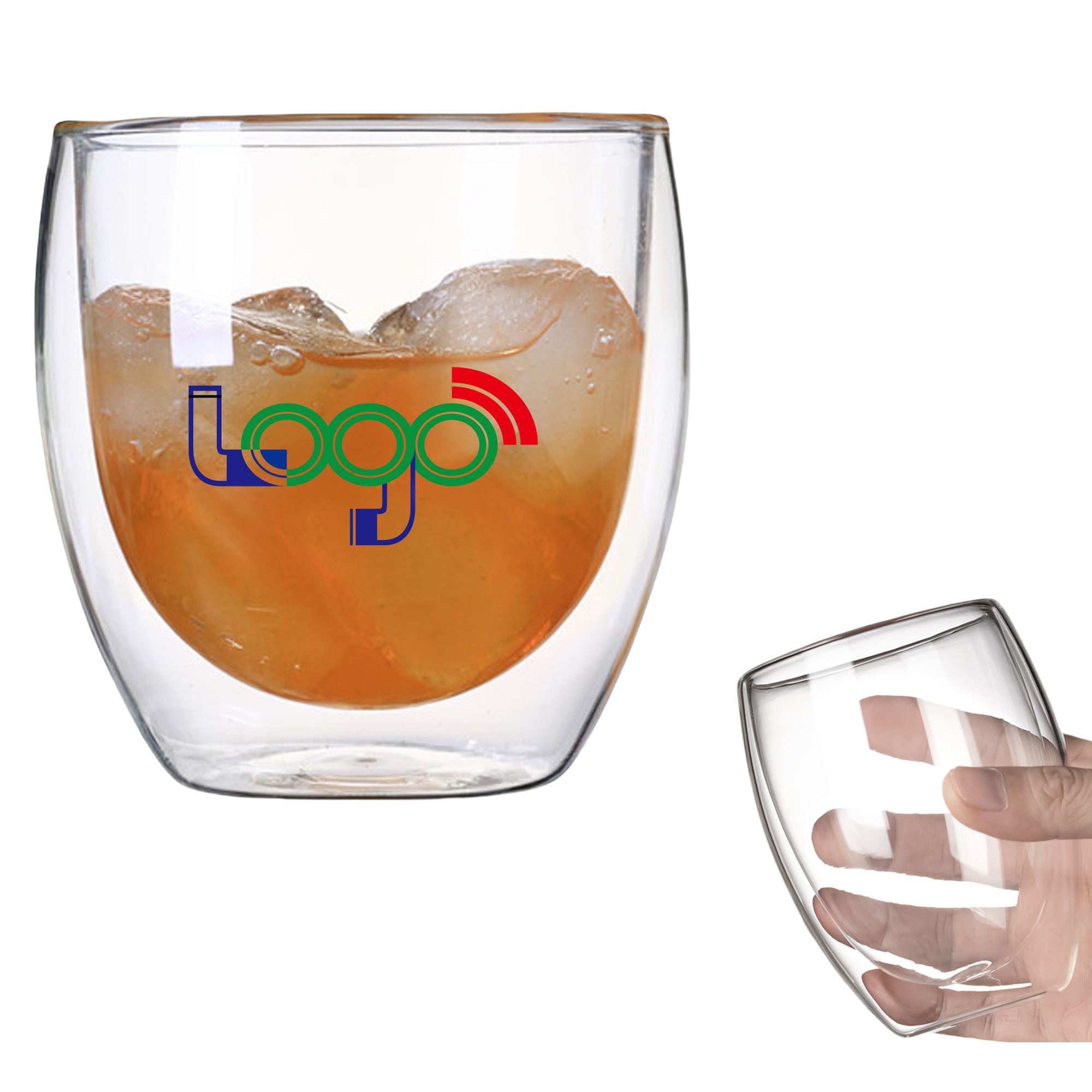 9 OZ Double Walled Glass Coffee Mugs MOQ50 3