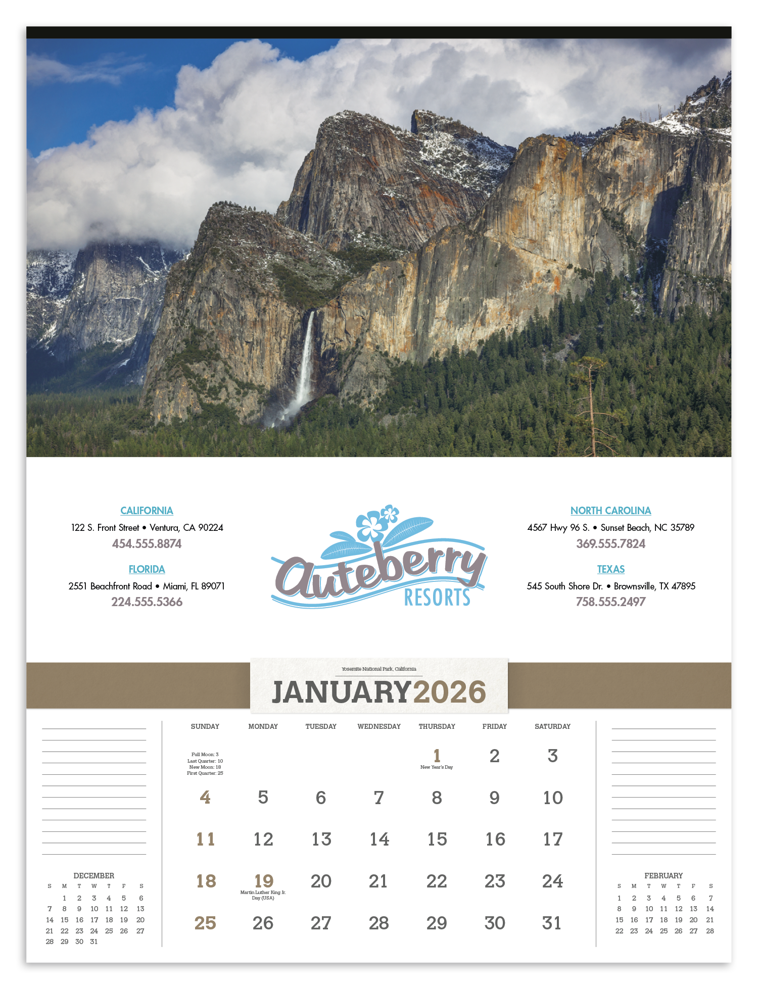 Triumph® Calendars American Splendor without Date Blocks Calendar 30