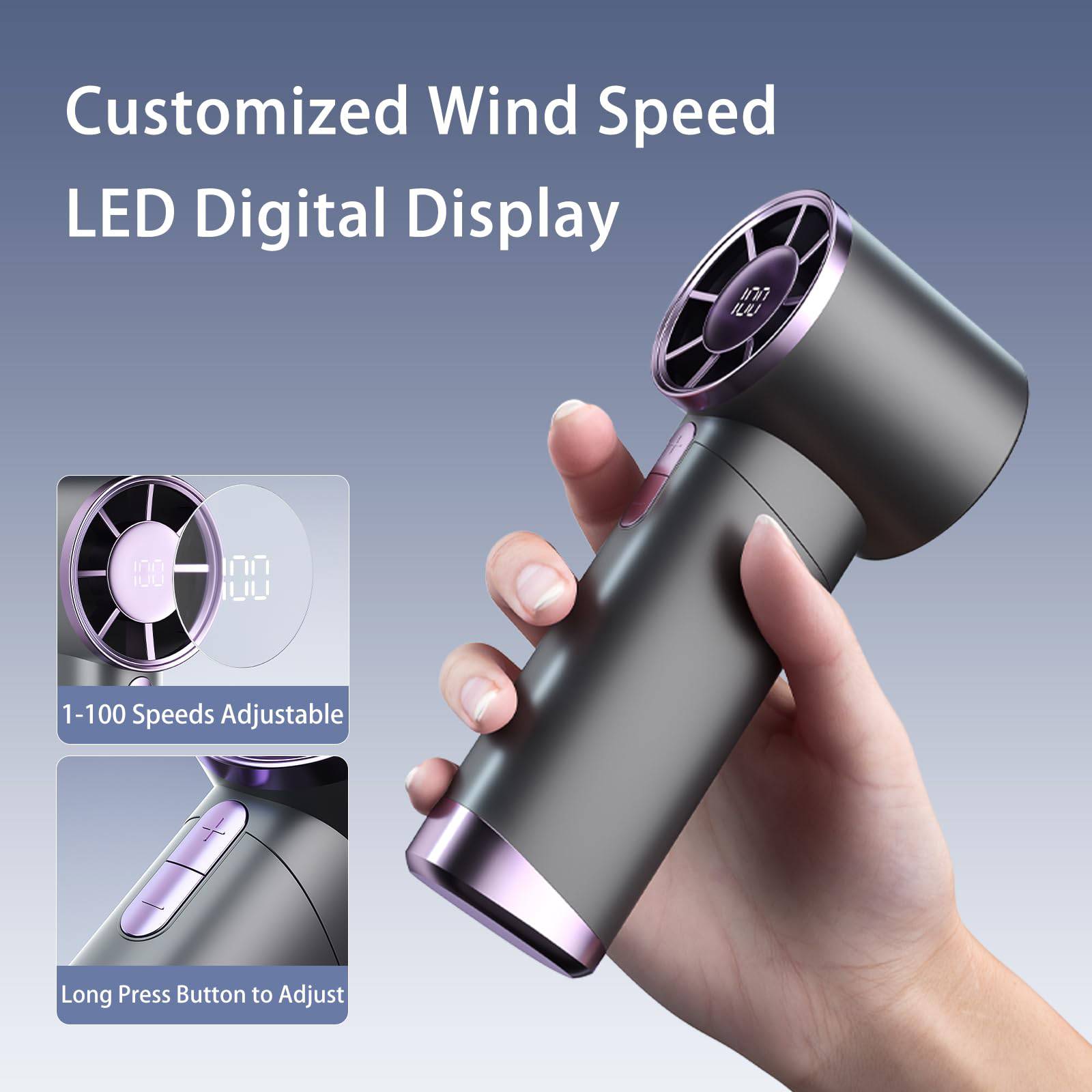 USB Charging High-Speed Handheld Mini Portable Fan 6