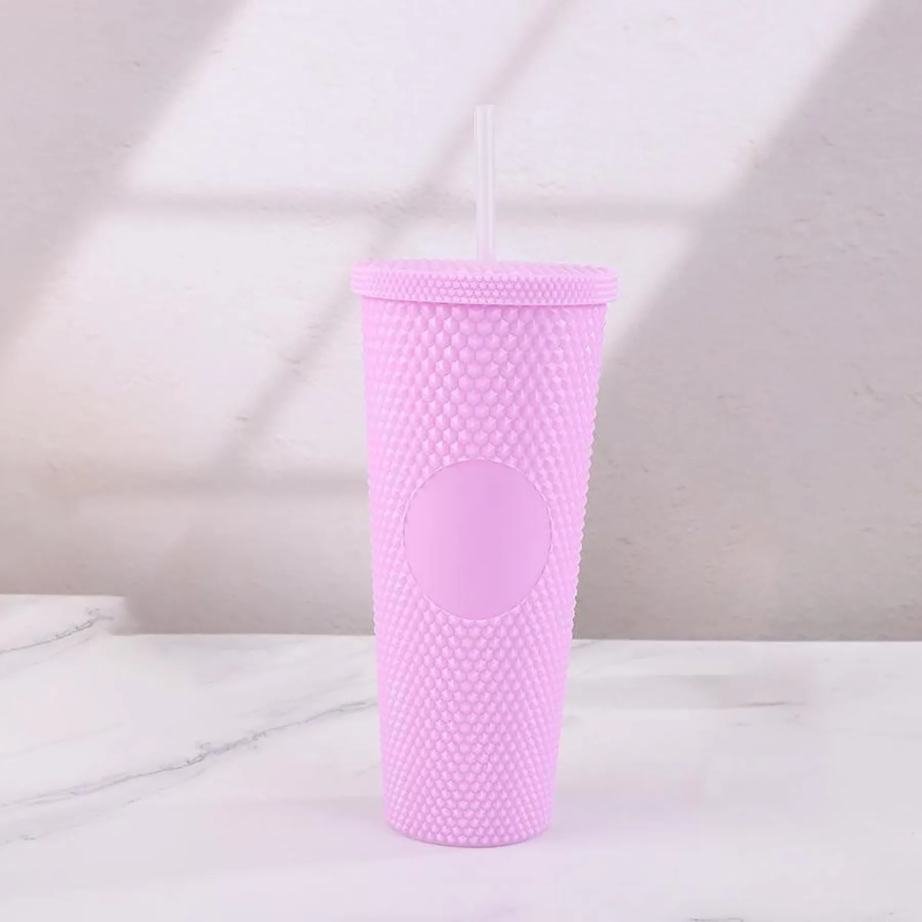 Double Layer Plastic Straw Cup 3