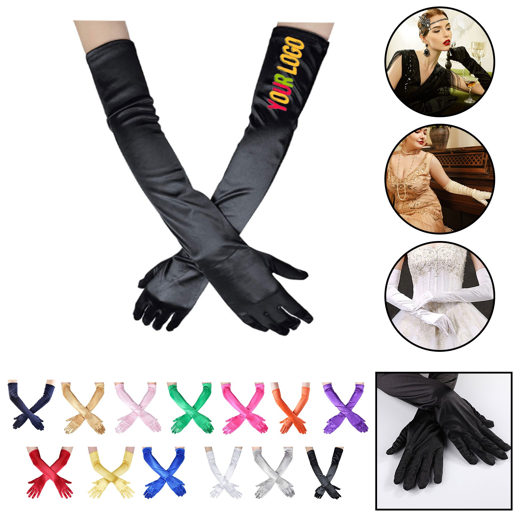 Long Satin Glove