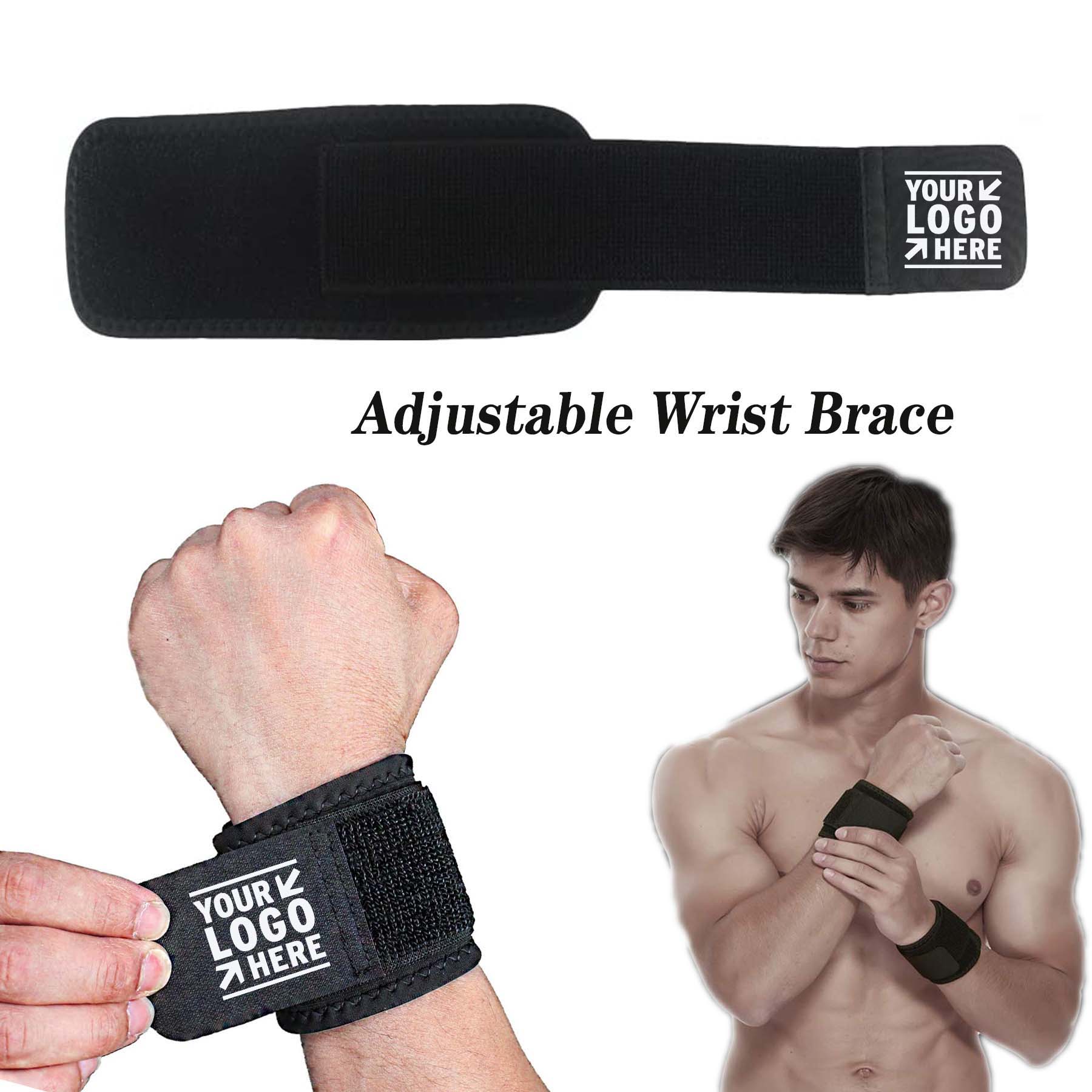 2 Pack Adjustable Wrist Brace Adjustable Wrist Support Wrist Straps 2