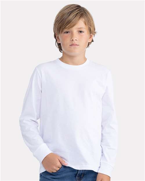 Youth Cotton Long Sleeve Tee - 3311 17