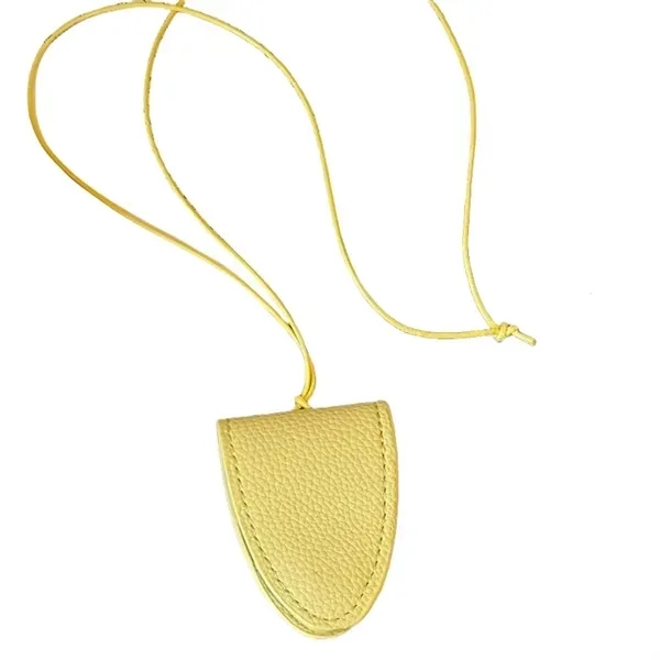 PU Leather Magnetic Sunglasses Holder - Neck Hanging Design 9