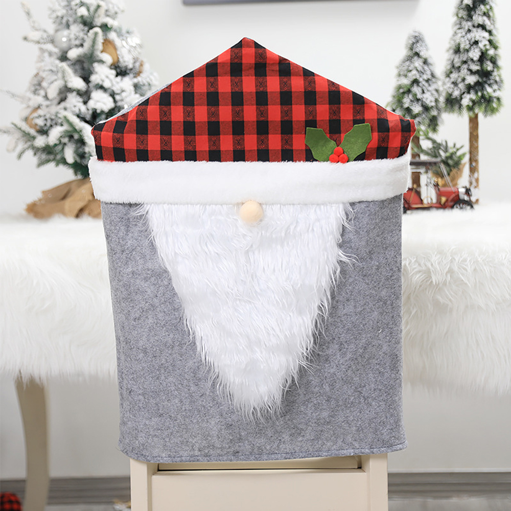 Christmas Plaid Chair Cover 2