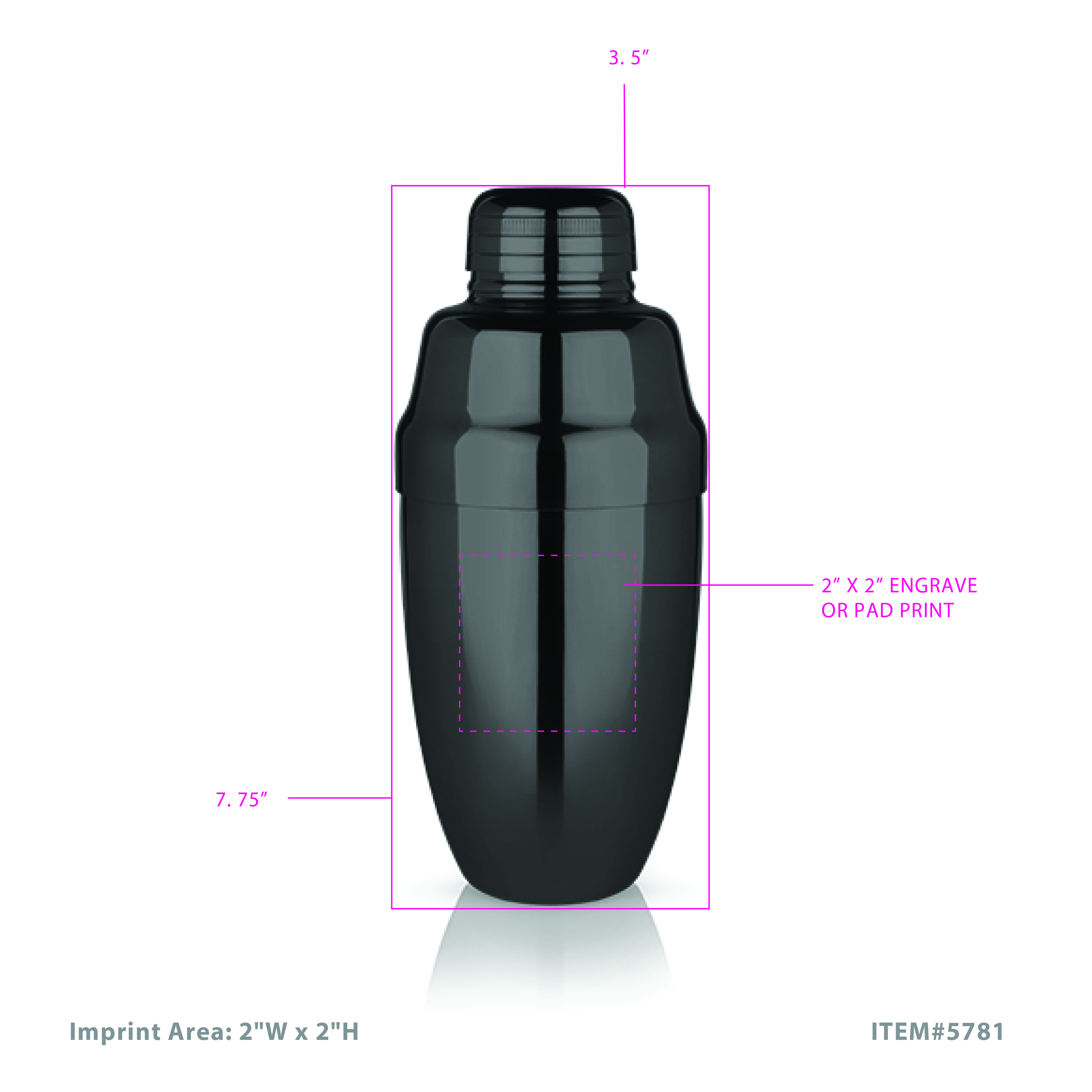 Viski® Heavyweight Cocktail Shaker 4