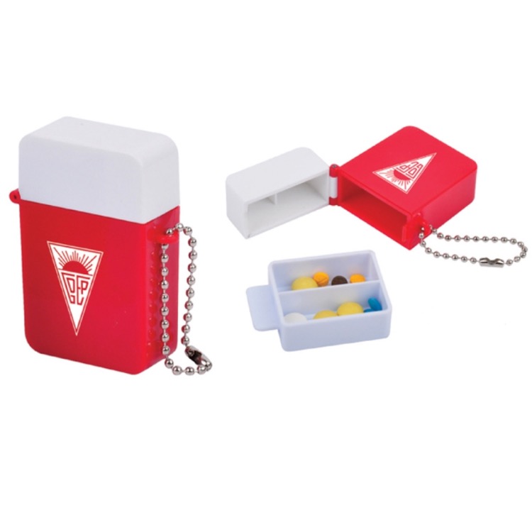 Pill Box With Keyring 2