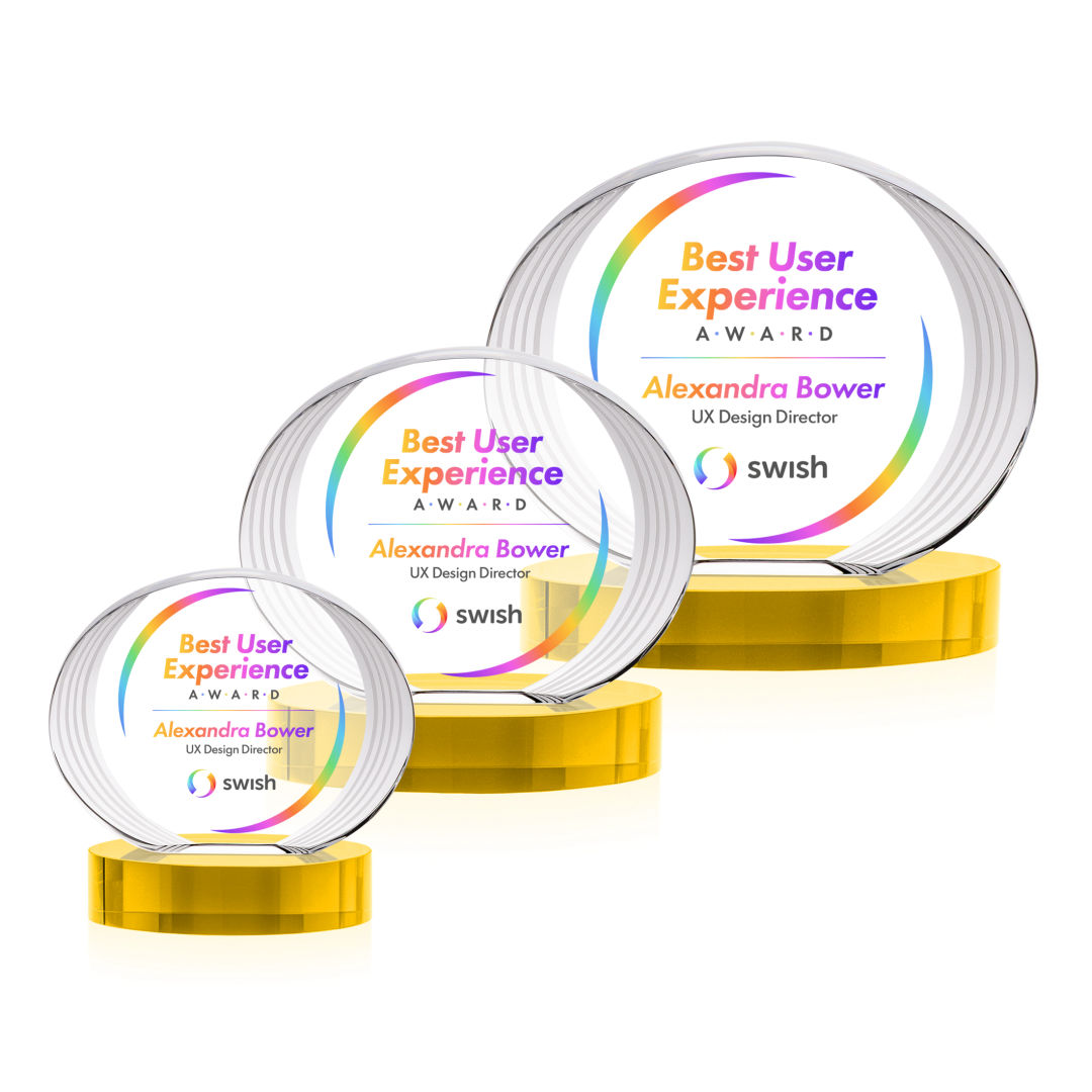 Sheraton VividPrint™ Award on Base - Gold