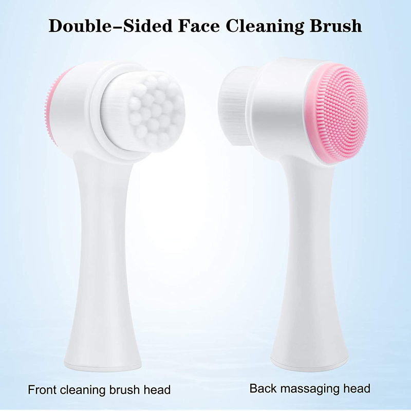 Pore Cleansing Manual Dual Face Wash Brush 12