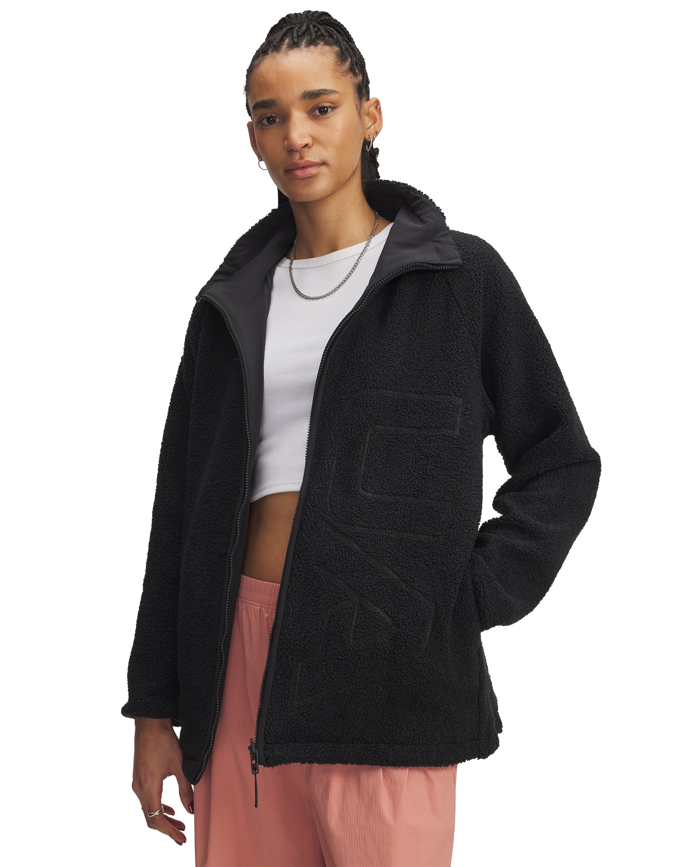 UA Mission Reversible Women's Oversized Bomber Jacket 2