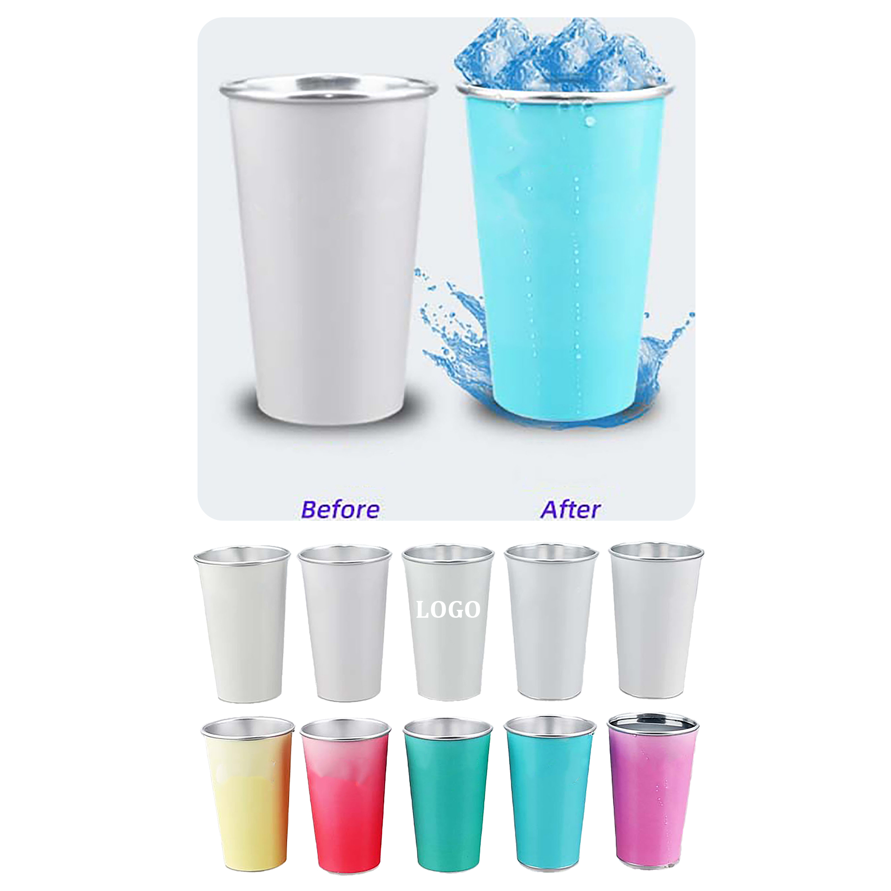 Color-changing Aluminum cup 2