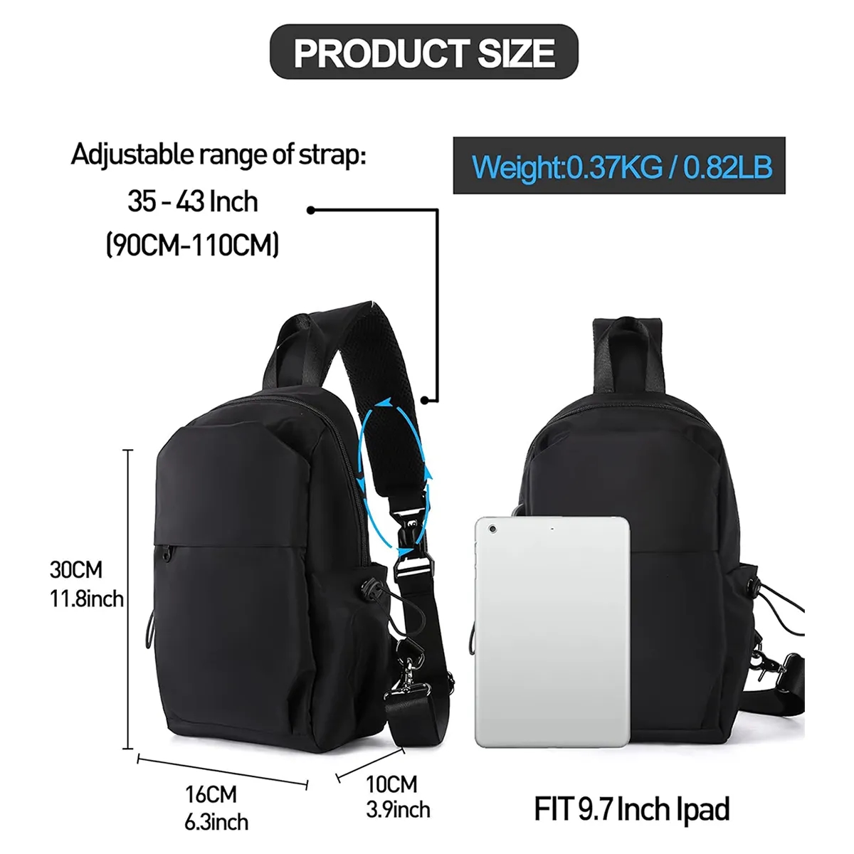 Small Lightweight Sling Crossbody Shoulder Bag With Usb Port 5